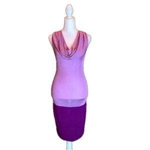 ARDEN B. Sexy Two-tone Purple Body Con
Dress, Size XS